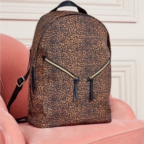 Stella & Dot Lady Boss Leopard Print Backpack main image 6